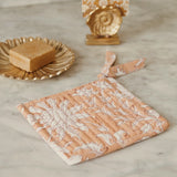 Coin wallet blockprint blush