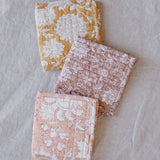 Credit card holder blockprint blush