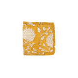 Credit card holder blockprint mustard