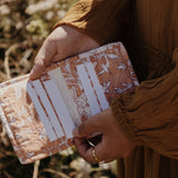 Credit card holder blockprint blush