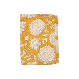 Passport cover blockprint mustard