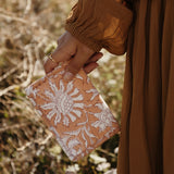 Passport cover blockprint blush