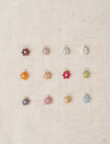 Ruby / July birth flower earrings