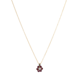 Garnet/januari geboorte bloem ketting