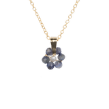 Sapphire / September birth flower necklace