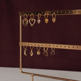 Studded heart earrings