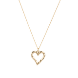 Organic heart necklace