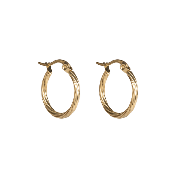 Swirl earrings medium