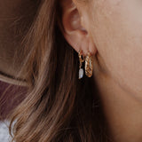 Organic twirled earrings large