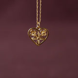 Bloemen hart ketting