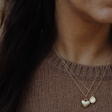 Solid heart necklace