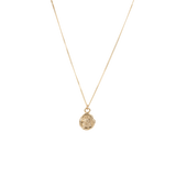 Flower stamp necklace