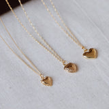Solid heart necklace