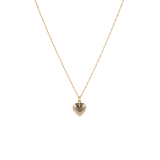 Small heart medallion necklace