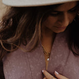 Statement ketting zoetwaterparel