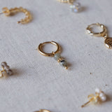 Labradorite spacer earrings