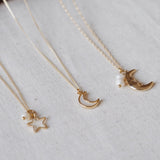 Star necklace freshwater pearl