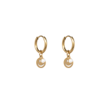 Smiley earrings freshwater pearl
