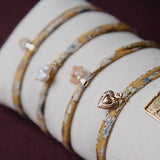 Liberty rope mustard flowers heart