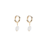 Gedraaide oorbellen Witte Kwarts