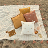 Cotton linen cushion cover shells mustard
