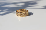 VINTAGE - Allover daisy ring solid 14K