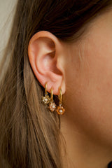 Citrien/November geboorte bloem oorbellen