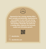 Aquamarine / March birth flower necklace