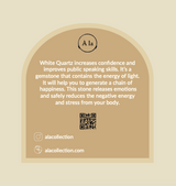 Witte kwarts/april geboorte bloem ketting