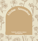 Citrien/November geboorte bloem oorbellen