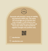 Tanzanite / December birth flower necklace