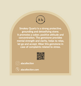 Smokey Quartz wild flower charm earrings