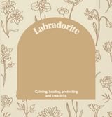 Labradorite wild flower necklace