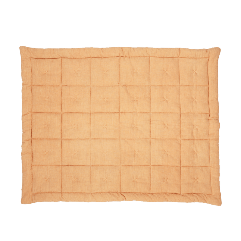 Quilted playmat cotton clay