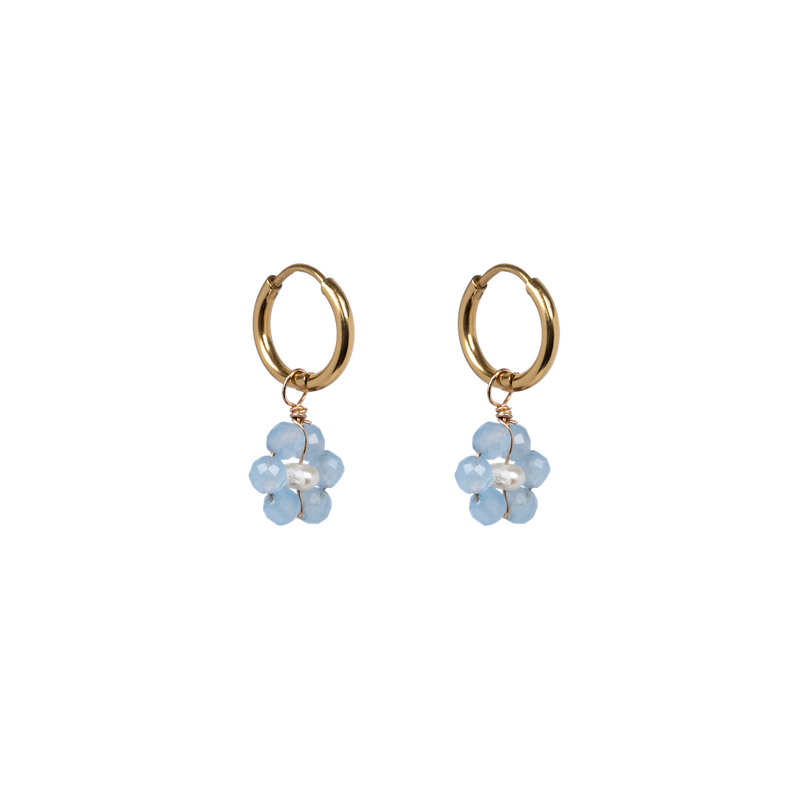 Tanzanite / December birth flower earrings