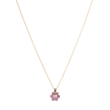 Pink Tourmaline / October birth flower necklace