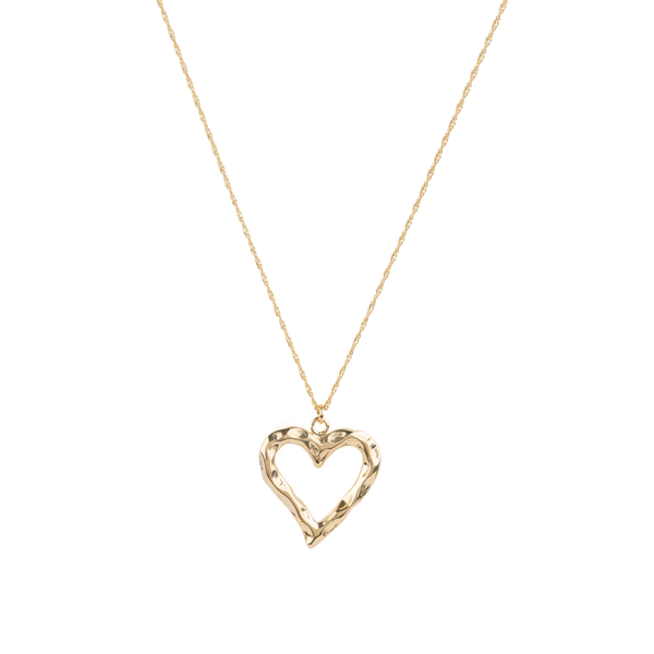 Organic heart necklace