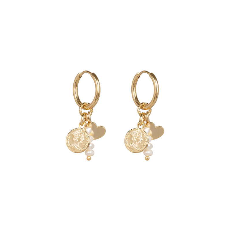 Love & fortune earrings pearls