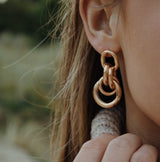 Statement loop earrings