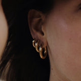 Plain earrings medium
