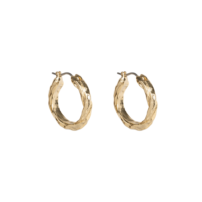 Organic twirled earrings large