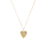 Sunflower heart necklace