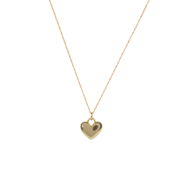 Solid heart necklace