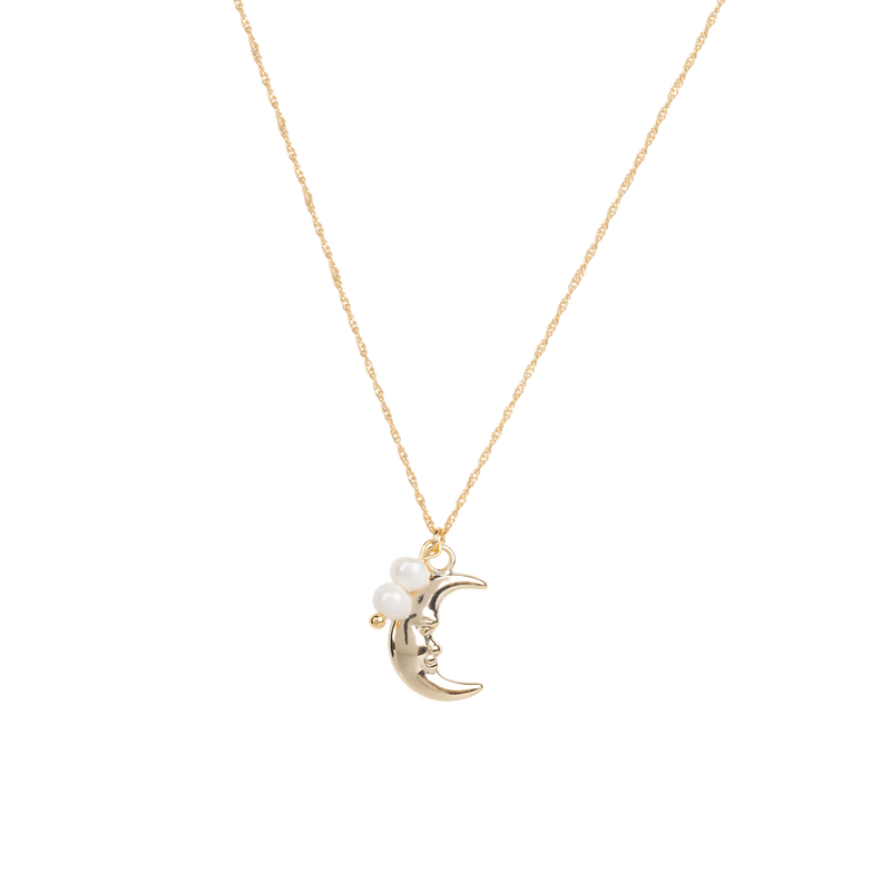 Vintage 2025 moon necklace