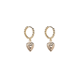 Beaded earrings heart