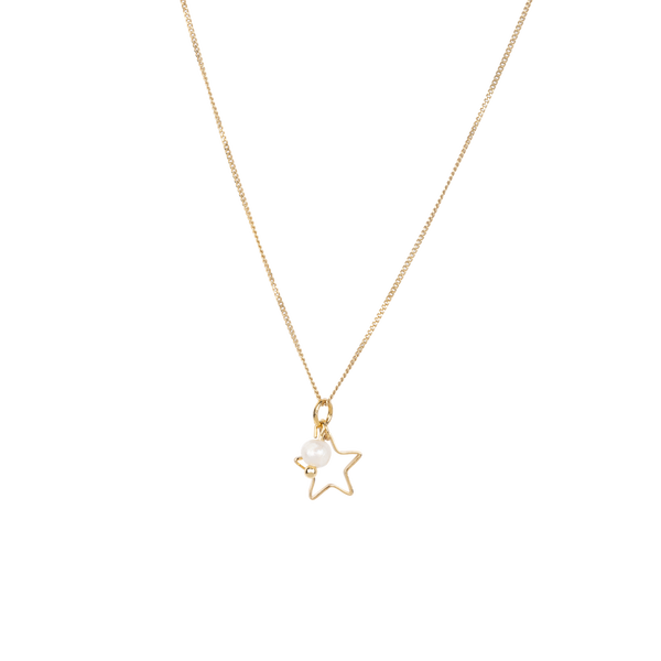 Star necklace freshwater pearl