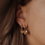Solid heart earrings