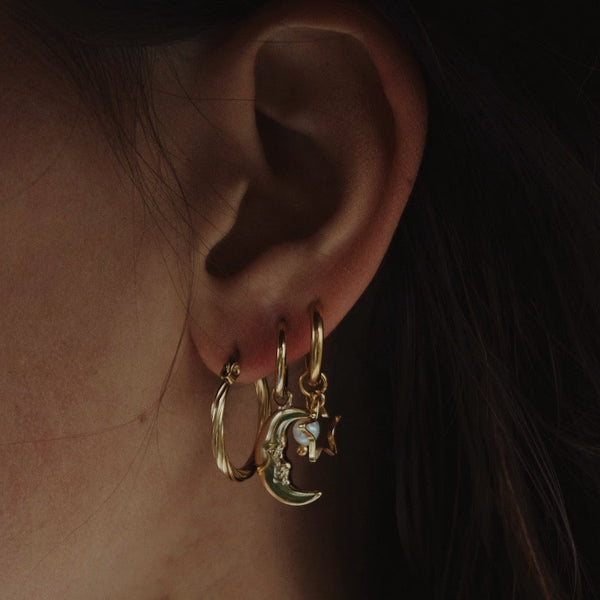 Vintage moon earrings